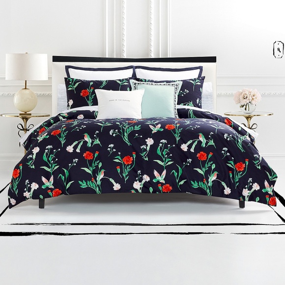 kate spade | Bedding | Kate Spade Humming Bird Full Queen Comforter Set |  Poshmark